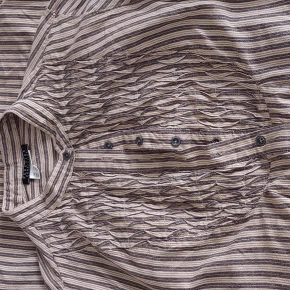 Peruvian Connection Size 12 Sullivan Striped Shirt Dress - Picture 13 of 15